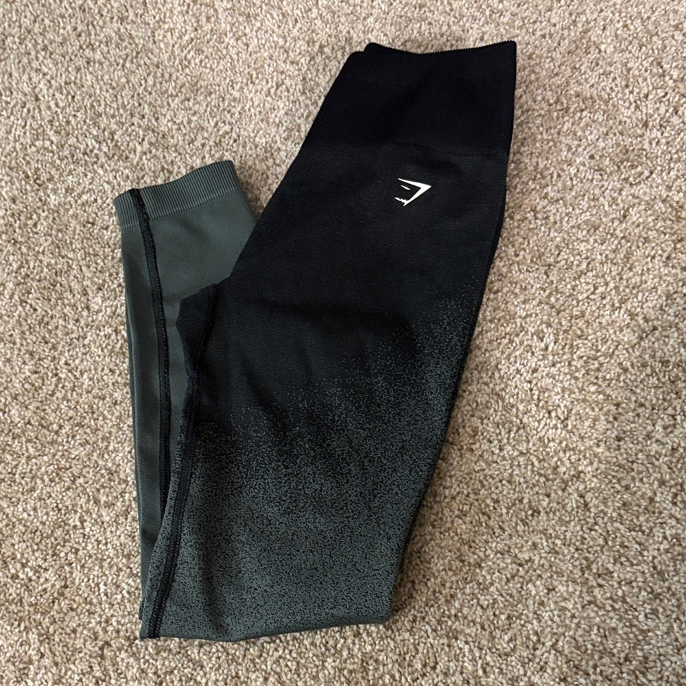 Gymshark Black and Gray Active Leggings